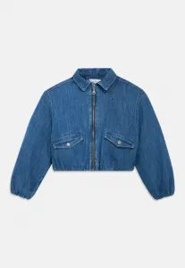 Джинсовая куртка-бомбер с логотипом сзади, свободного кроя, из денима. Tommy Hilfiger, Blue Denim