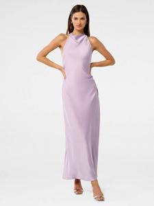 Платье макси из сатина Audrey без спинки Forever New, Lavender Fog