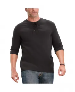 Большая и высокая марлевая рубашка со шнуровкой Kingsize, черный