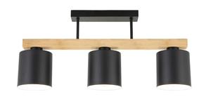 Novel Потолочный светильник, цоколь E27, черный металлик, степень защиты IP20