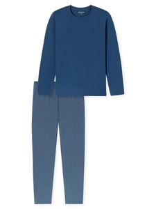 Schiesser Пижама Casual Essentials темно-синего цвета