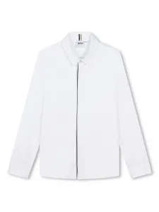 Поплиновая рубашка BOSS Kidswear, белый