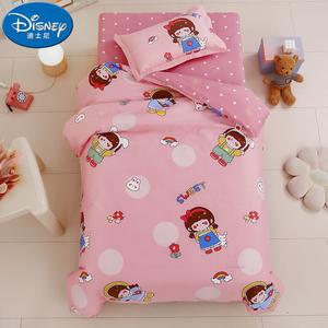 Disney Комплект постельного белья, 7 предметов, хлопок, всесезонный, цветочный принт, 3 предмета пододеяльник+простыня+наволочки + одеяло 0,9 кг