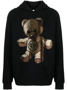 Худи Teddy Bear с кристаллами Philipp Plein, черный