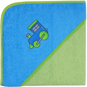 Полотенце с капюшоном Lok с капюшоном, машинная стирка, пригодно для сушки в сушилке Wörner, Limone/ozean