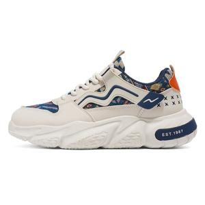 Низкие массивные кроссовки мужские PLAY COBBLER, Beige Blue