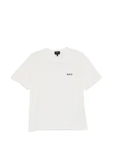 Бокс-фит укороченная футболка с короткими рукавами A.P.C., белый