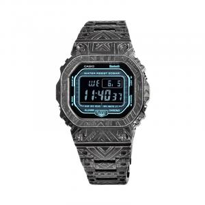CASIO Часы Unisex G-SQUAD Series 43.2mm Silver Blue Watch, Mirror Finish Blue