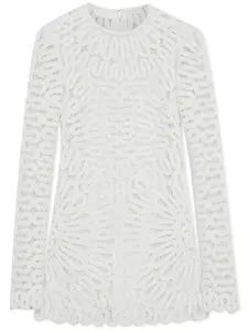 Simkhai платье мини Mccall в технике кроше, белый
