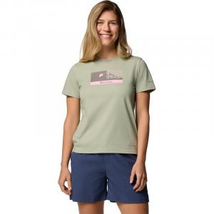 Рубашка с коротким рукавом и принтом «дельта-дрифт» Columbia, цвет safari, linear peakscape