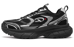 Женские кроссовки Kaiyuan 2K Lifestyle с низким верхом черного/серебристого цвета Qiaodan