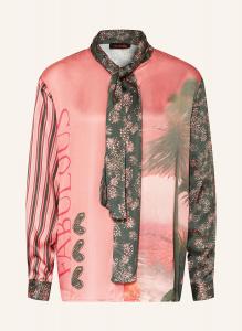 Атласная блузка с завязками на воротнике miss goodlife, цвет ROSÉ/OLIV