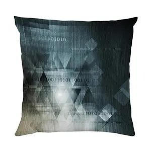 Подушки декор Abstrakt schwarz grau от queence. Чехол для подушки с двухсторонней печатью, подушка 40x40 см, включая молнию Queence, Bedruckt