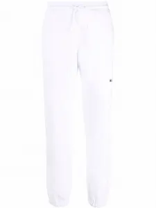 Спортивные брюки с логотипом MSGM, белый