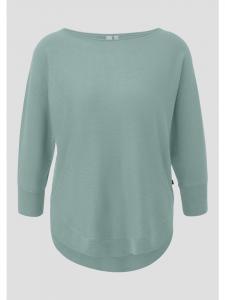 Вязаный свитер цвета 6215_светлый петроль QS