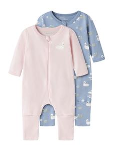 NAME IT Пижама в светло-голубом и розовом цвете