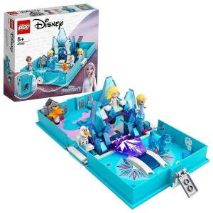 LEGO Disney Princess, кубики, Книга с приключениями Эльзы и Нокки, 43189