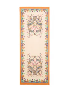 Шарф с жаккардовым узором в цветочный пейсли Etro, нейтральный