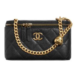 CHANEL Сумка-коробка из личиевой зернистой телячьей кожи