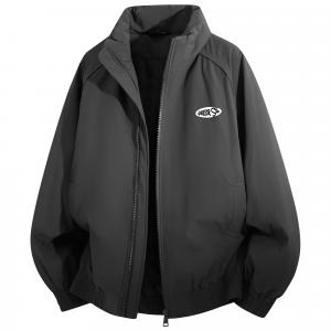 Пуховик Unisex Stand Collar Moderate Cargo WARRIOR, темно-серый