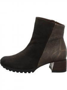 Кожаные ботильоны коричневого цвета Think!