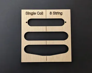 Unbranded Шаблон разводки звукоснимателя для одинарной катушки для 8-струнных гитар