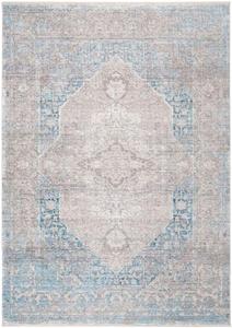 Ковер SAFAVIEH, 77 x 122 см, Dream Collection серый / аква DRM401F винтажный восточный состаренный премиум вискозный