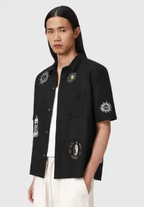 Рубашка карлтона Allsaints, Jet Black
