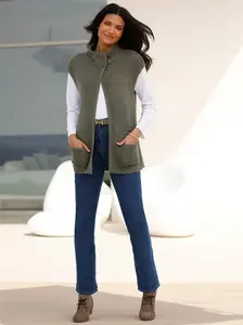 Трикотажный жилет Classic Basics, хаки