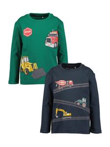 Рубашка BLUE SEVEN, темно-синий/зеленый