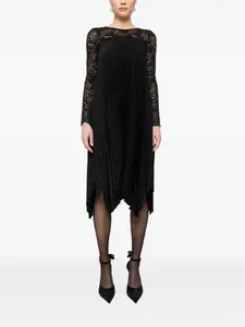 Платье миди со складками NISSA, черный