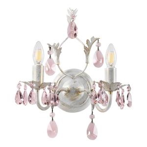 Настенный светильник ONLI Kate, хрустальное стекло / железо - 2 лампы