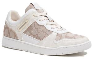 Монохромные кроссовки COACH на шнуровке, белые