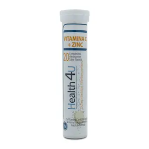 Шипучие таблетки со вкусом лимона Vitamina C + Zinc H4U, 20 UD