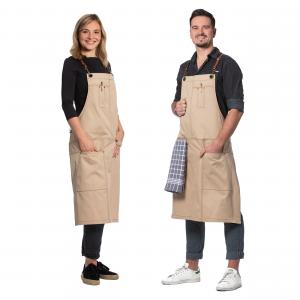 Zollner Фартук, 100% хлопок, бежевый