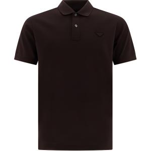 Поло с коротким рукавом PRADA, коричневый