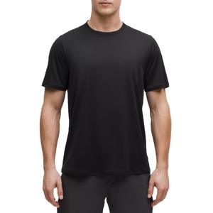 Футболка Mile Maker Run Crew No Stink Zinc унисекс Lululemon, черный