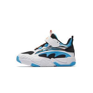 Детские баскетбольные кроссовки средней высоты, нескользящие, износостойкие, дышащие, для детей от 3 до 7 лет Antakids, черный/белый/синий