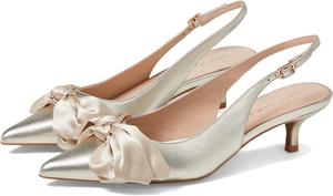 Туфли Jack Rogers Debra Slingback Kitten Heel, цвет Platinum Nappa