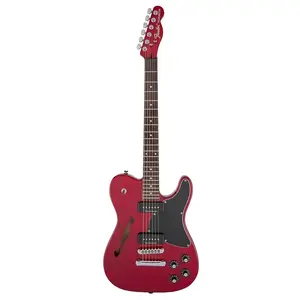 Fender - Jim Adkins JA-90 Telecaster Thinline - Прозрачно-красный Crimson #0262354538
