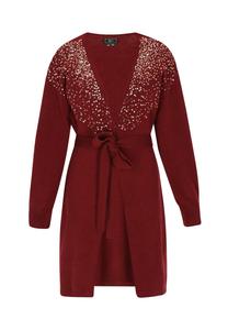 Faina Кардиган в винном красном