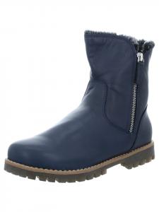 Классические ботильоны синего цвета Andrea Conti