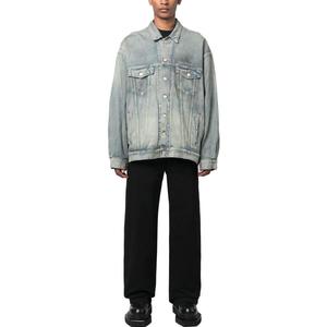 Джинсовая куртка мужская синяя Balenciaga, синий