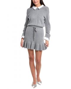 Cinq à Sept Kiana Платье из шерстяной смеси, серый