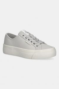 Кроссовки VULC FLATF LACE UP LTH CK Calvin Klein, серый