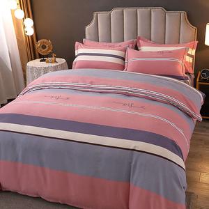 LUOLAI HOME Комплект постельного белья, 4 предмета, простыня, размер 150 см, для пододеяльника 180x220 см