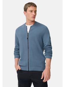 Кардиган в стиле бомбер каменно-синего цвета Camel Active