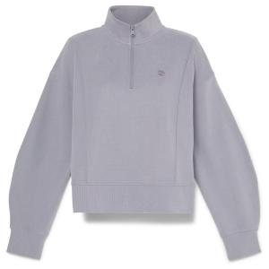 Женская пышная толстовка с застежкой-молнией 1/4 - пуловер Timberland, Quicksilver