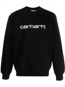 Толстовка с круглым вырезом и вышитым логотипом CARHARTT WIP, черный