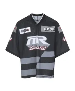 Хоккейная футболка большого размера Martine Rose, черный